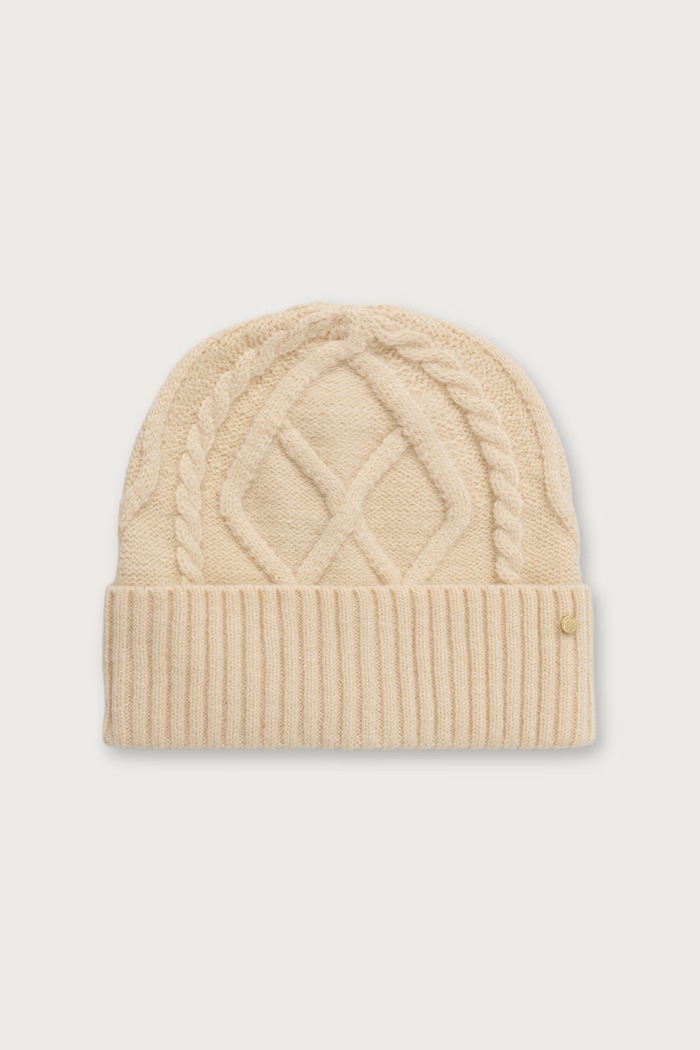 Armani Exchange Шапка бини для женщин с добавлением шерсти бежевый XW003010.AF25938
