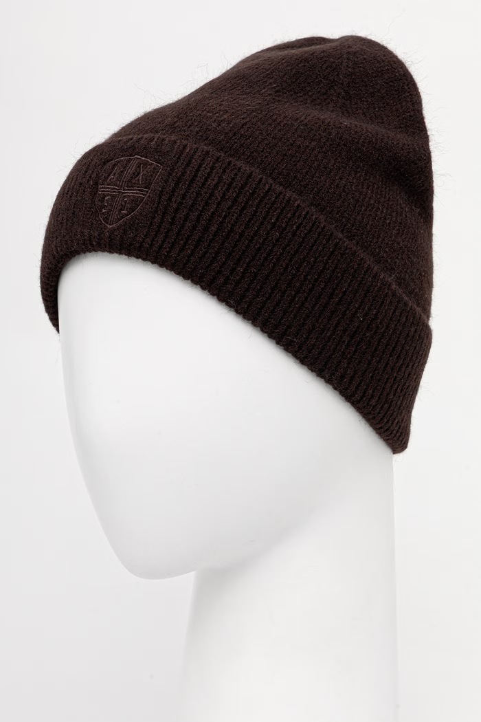 Аксесоари Armani Exchange шапка дамска XW003003.AF26580 кафяв