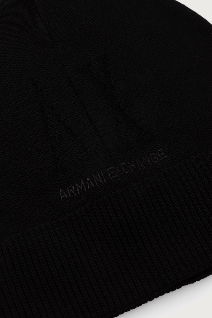 Dodaci Armani Exchange Kapa za žene od vune XW001445.AF11896 crna