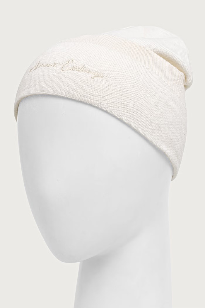 Armani Exchange beanie kapa za žene vunena XW001441.AF11896 bež AW26