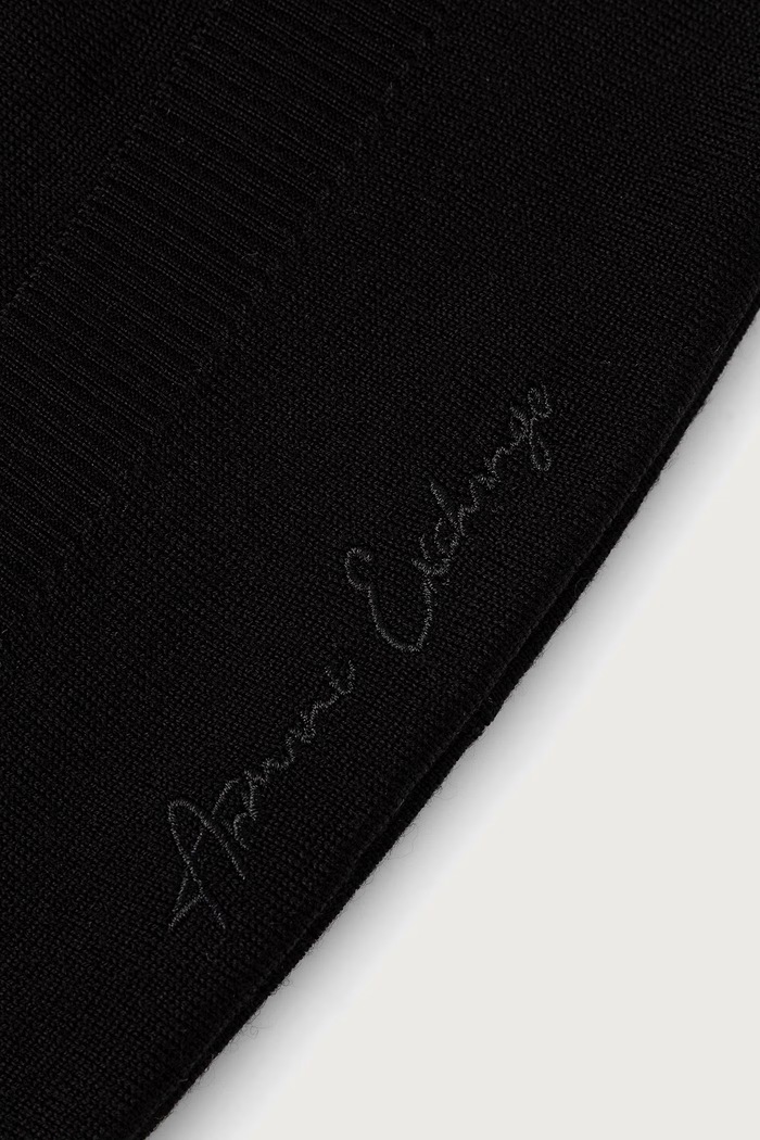 Dodaci Armani Exchange beanie kapa za žene vunena XW001441.AF11896 crna