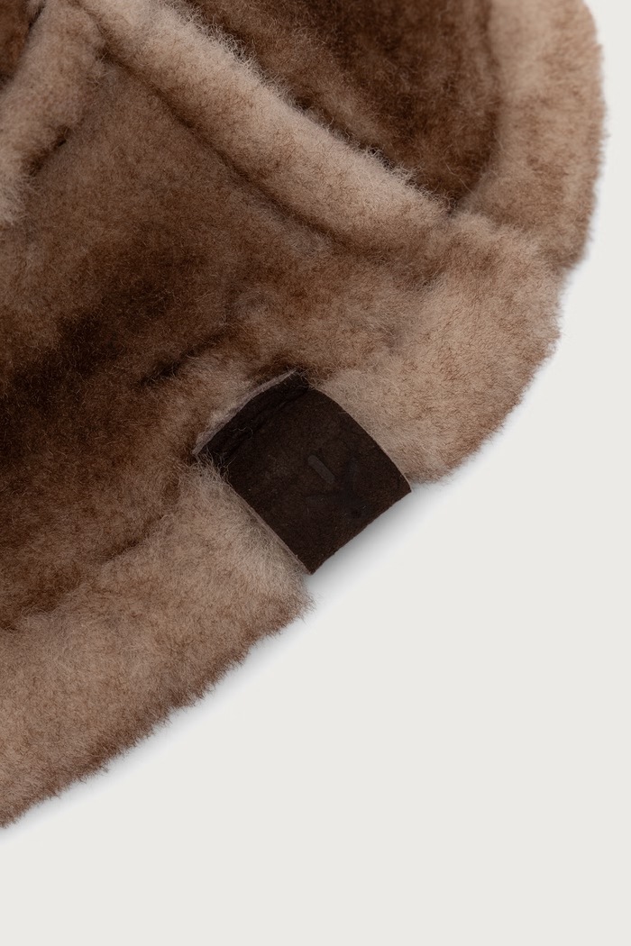 Kapelusz bucket dwustronny damski EMU Sheepskin Hat Deluxe Emu Australia W7027 brązowy