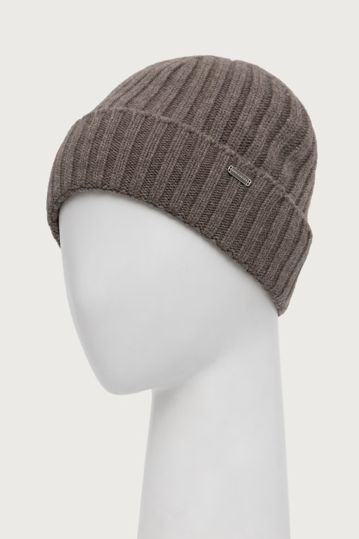 Paul&Shark czapka beanie damska wełniana 16357101 beżowy AW26