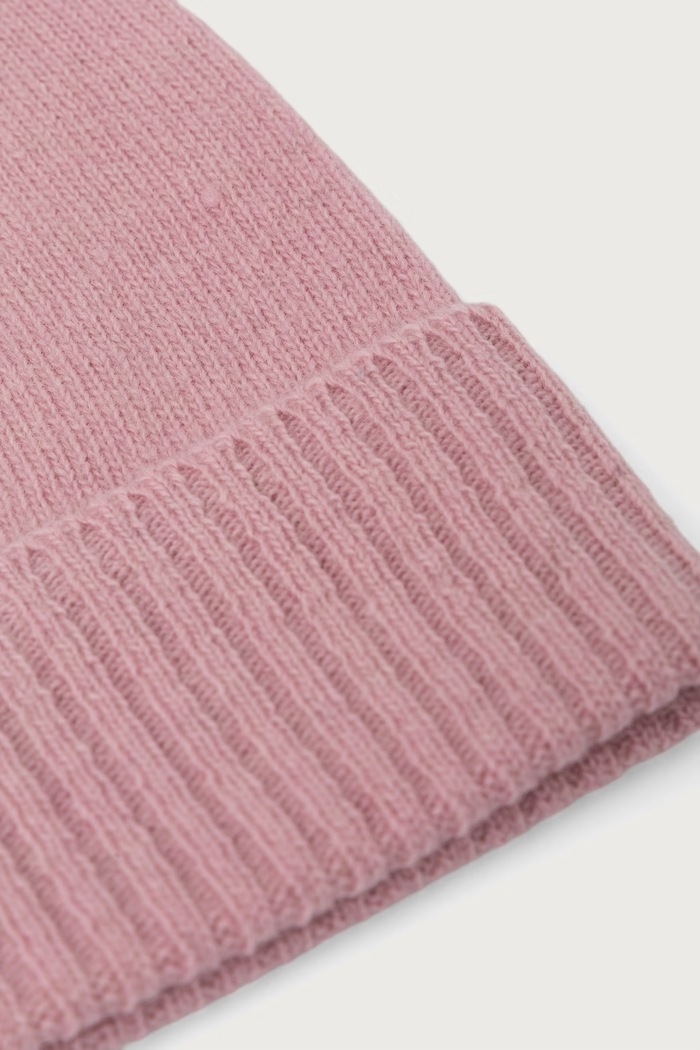 Akcesoria United Colors of Benetton Czapka beanie damska wełniana 63UWVA00G różowy