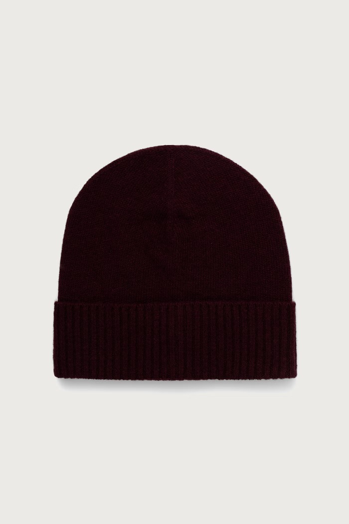 United Colors of Benetton Czapka beanie damska wełniana fioletowy 63UWVA00G