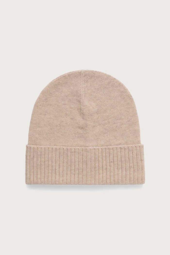 United Colors of Benetton Czapka beanie damska wełniana beżowy 63UWVA00G