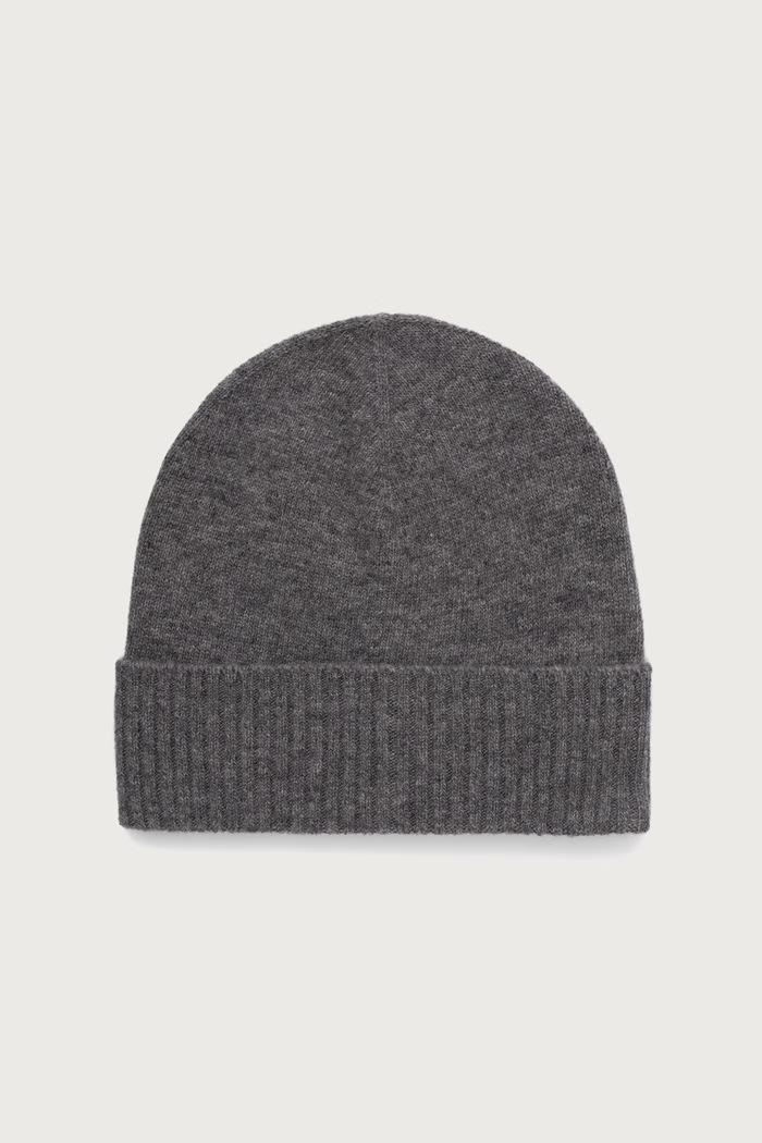 United Colors of Benetton Czapka beanie damska wełniana szary 63UWVA00G