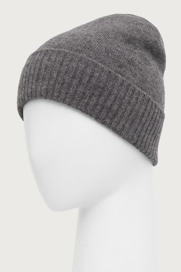 United Colors of Benetton Czapka beanie damska wełniana 63UWVA00G szary AW26
