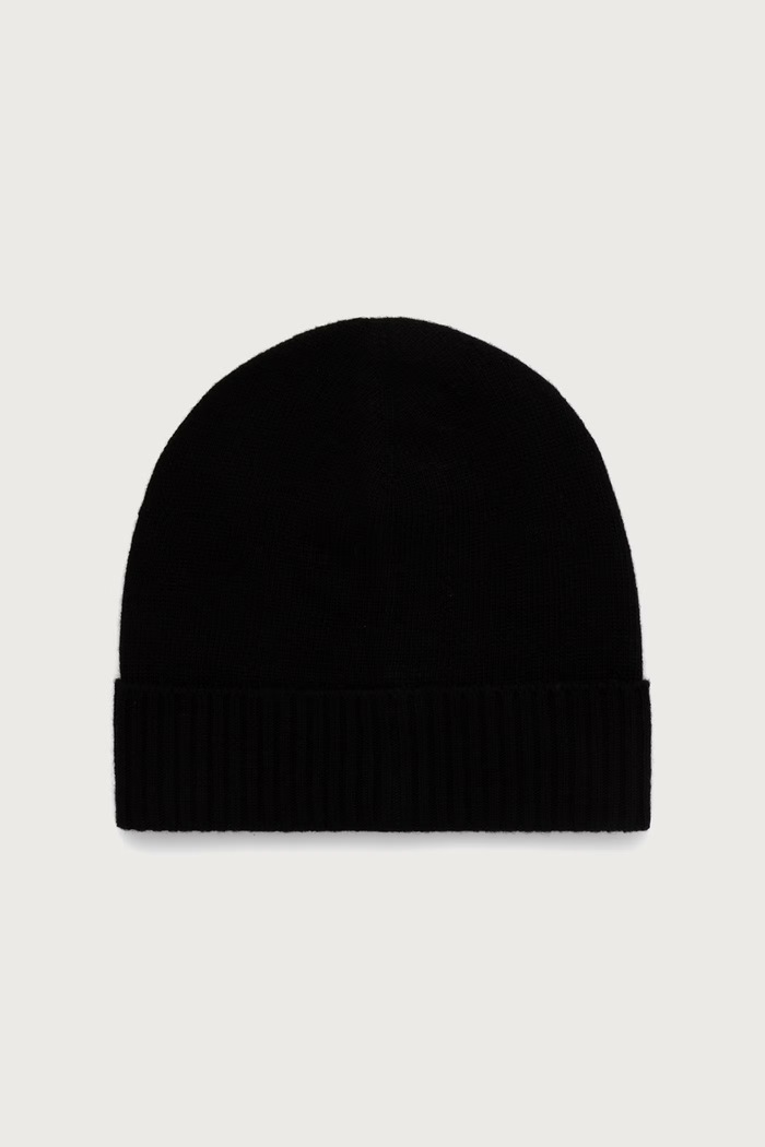 United Colors of Benetton Czapka beanie damska wełniana czarny 63UWVA00G