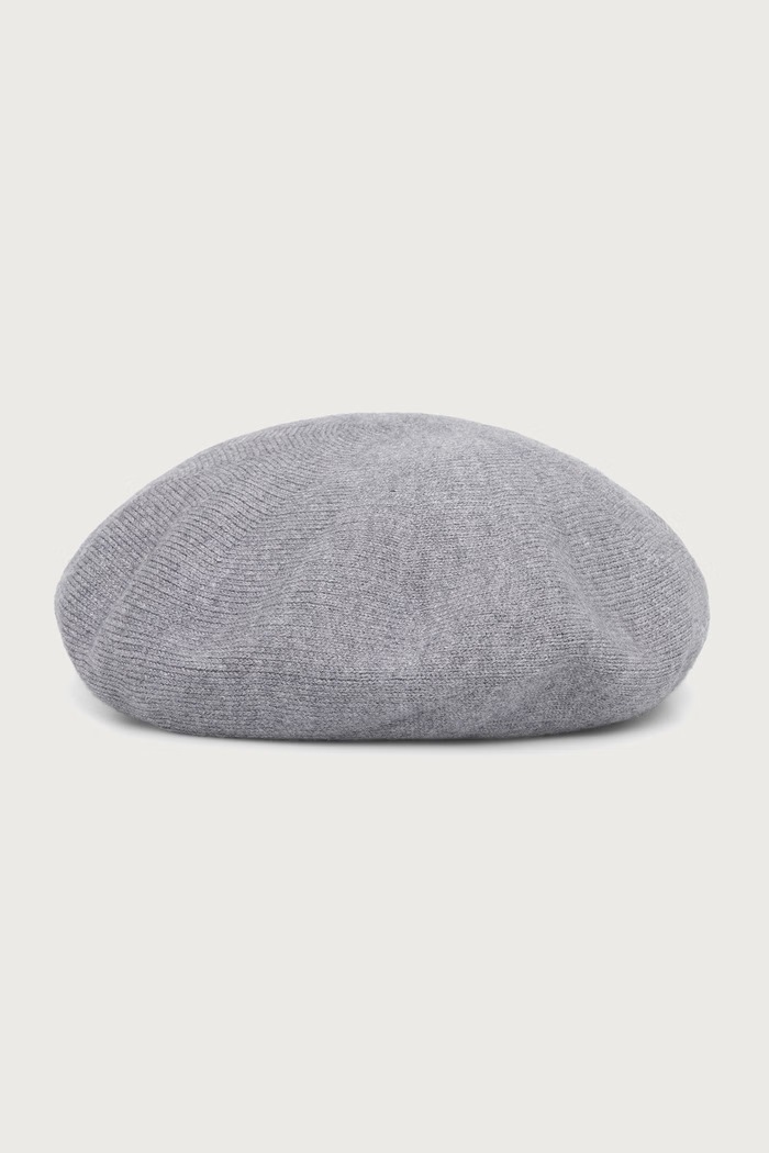 United Colors of Benetton Beret damski z wiskozy szary 6JNEVA00J
