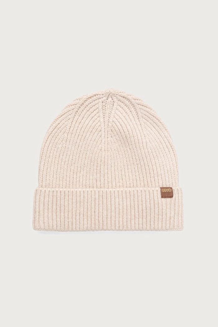 Liu Jo Czapka beanie damska beżowy 2F6080.MA29S