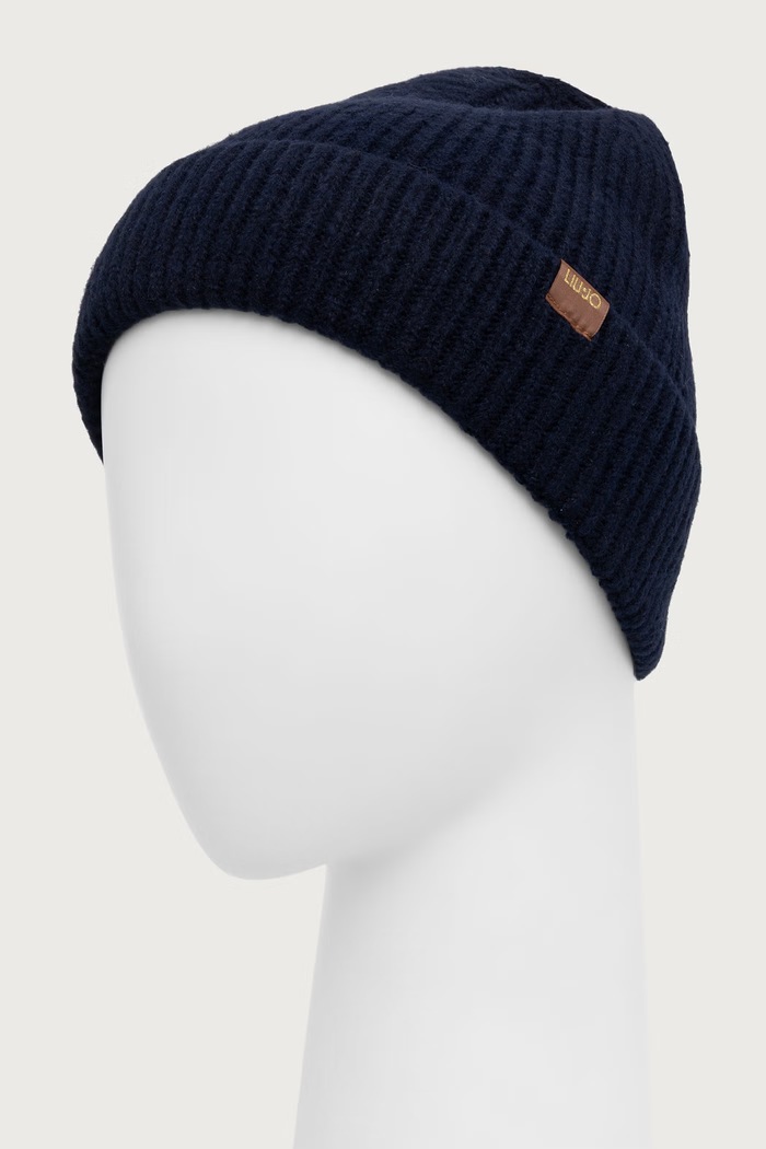 Liu Jo Czapka beanie damska 2F6080.MA29S granatowy AW26