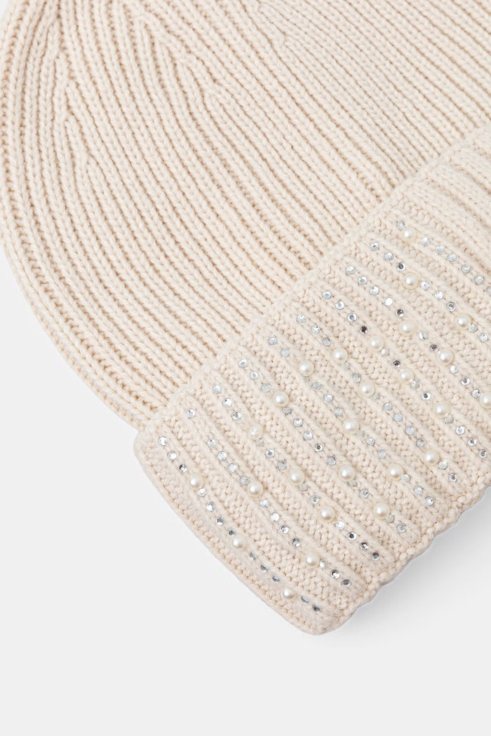 Akcesoria Liu Jo czapka beanie damska 2F6027.MAA06 beżowy