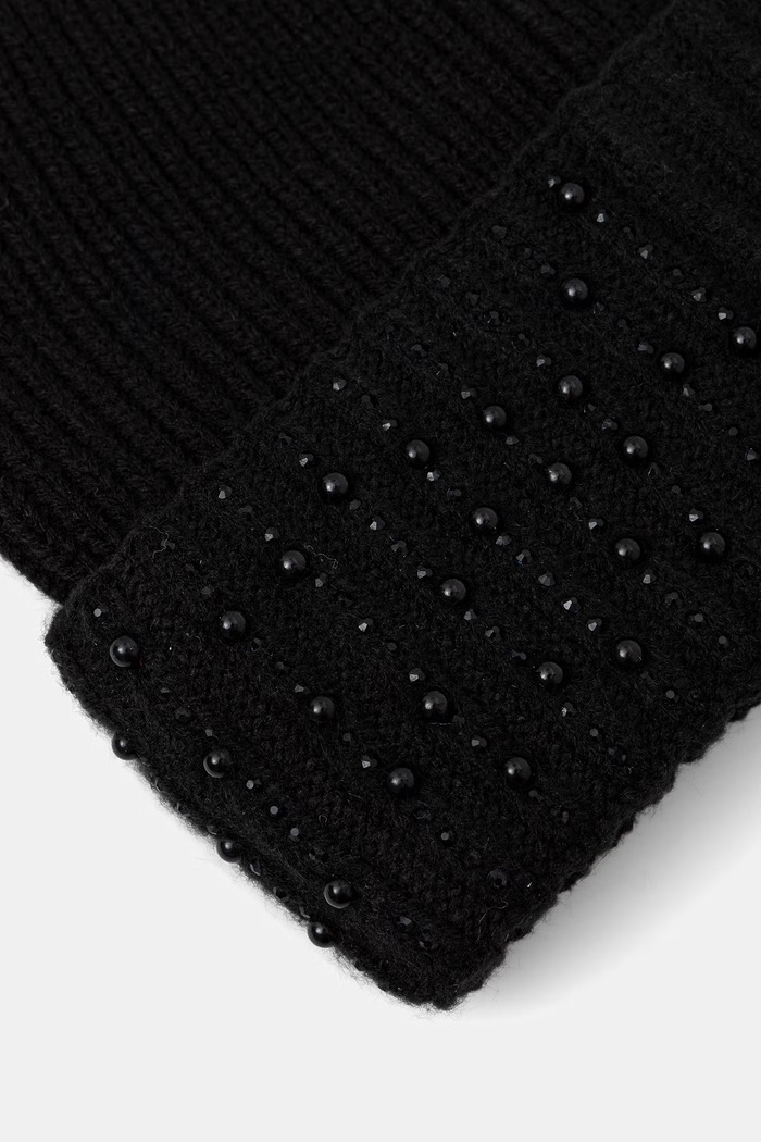 Akcesoria Liu Jo czapka beanie damska 2F6027.MAA06 czarny