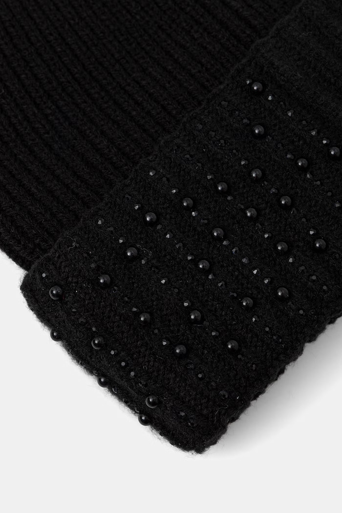 Akcesoria Liu Jo czapka beanie damska 2F6027.MAA06 czarny