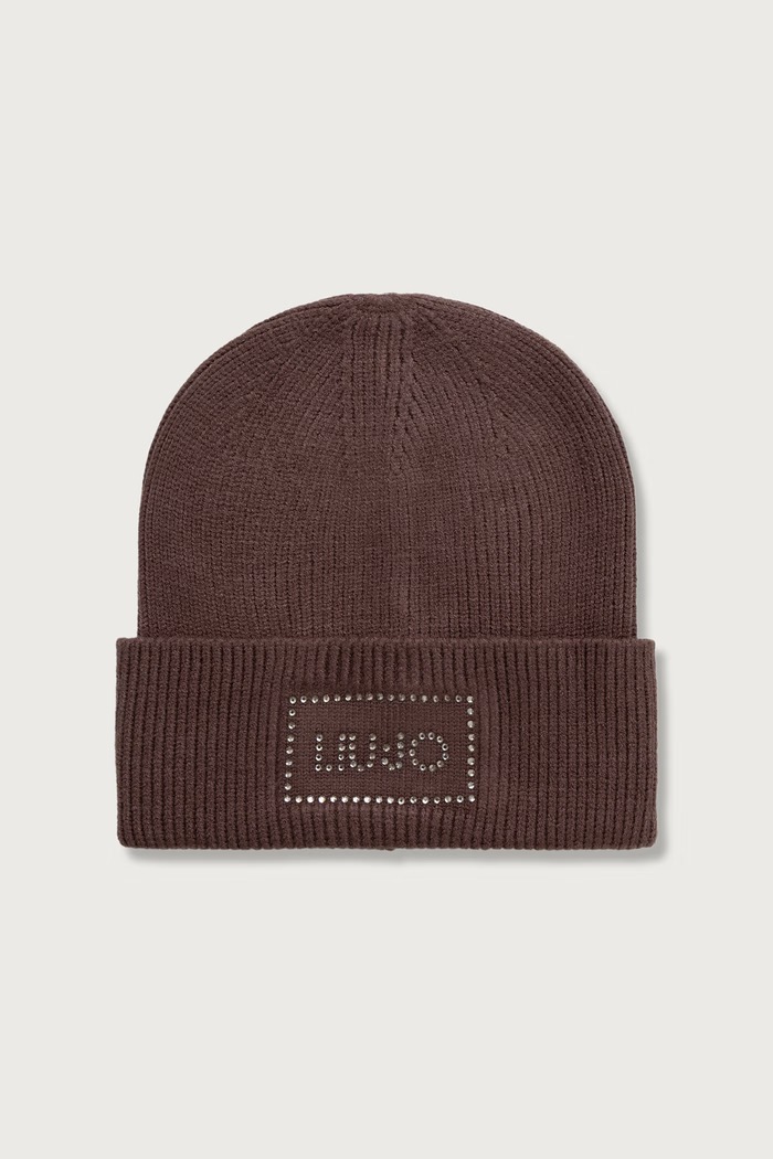 Liu Jo Шапка beanie дамска с вълна кафяв 2F6022.MA38S