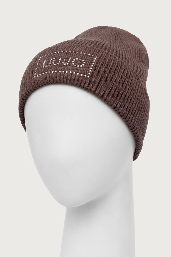 Liu Jo Шапка beanie дамска с вълна 2F6022.MA38S кафяв AW26