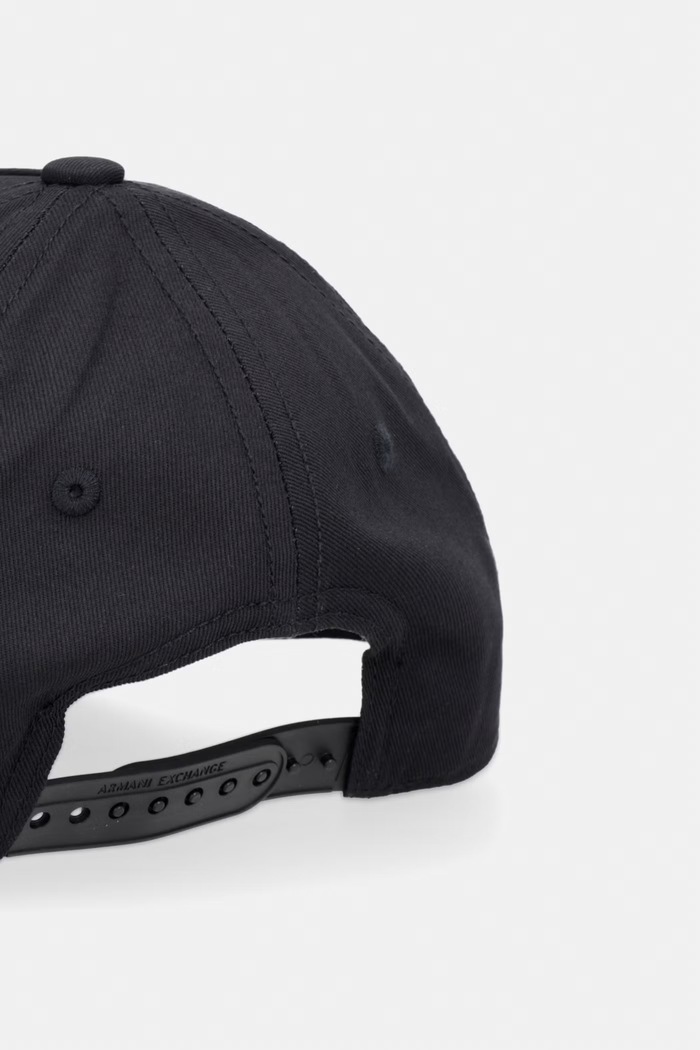 Dodatki Armani Exchange baseball kapa ženska bombažna XW003040.AF15502 črna