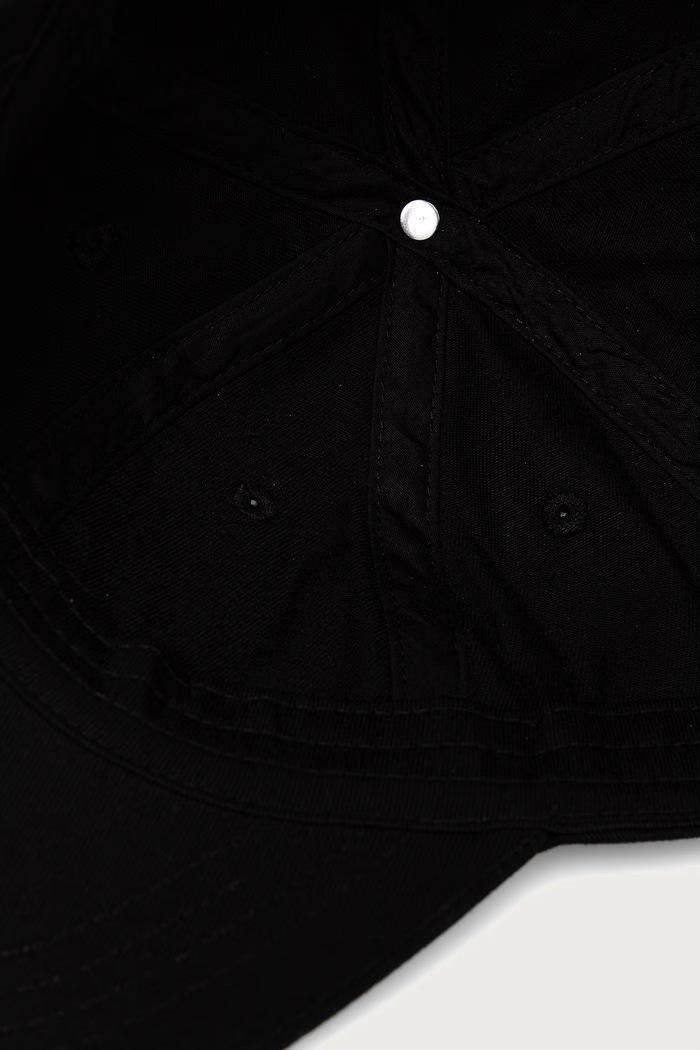 Czapka z daszkiem damska z bawełną Trussardi E014C000027N czarny