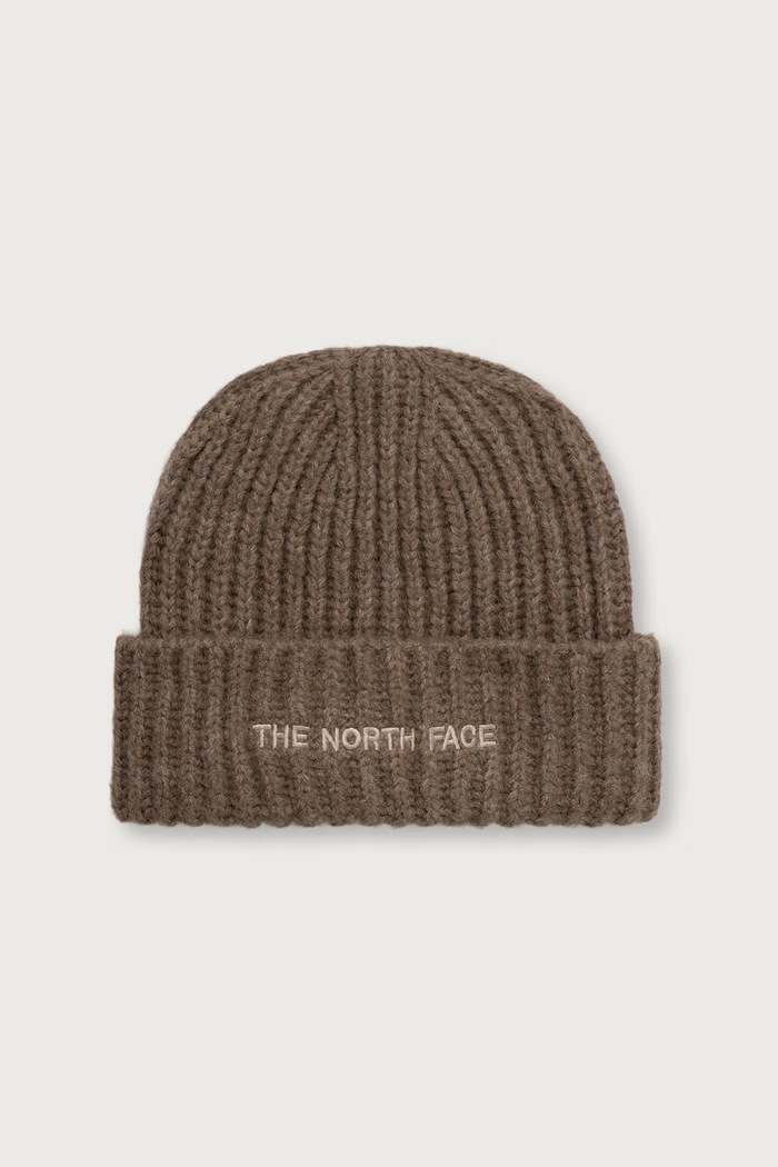 The North Face Σκούφος beanie γυναικείος από πρόσμιξη μαλλιού μερινό Fohair καφέ NF0A887T2H91