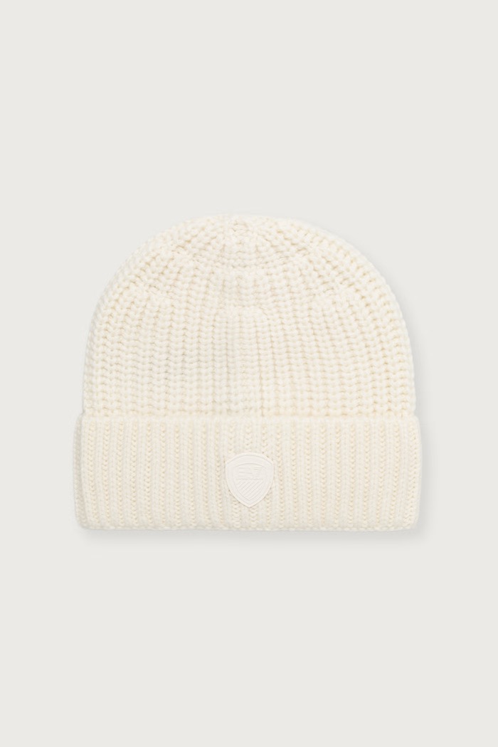 EA7 Emporio Armani Czapka beanie damska beżowy AF26687.7W001550