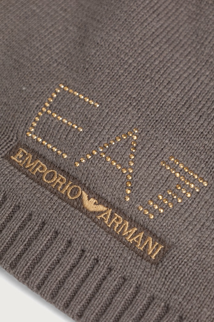 EA7 Emporio Armani Czapka i szalik damskie z wełną AF29561.7W000717