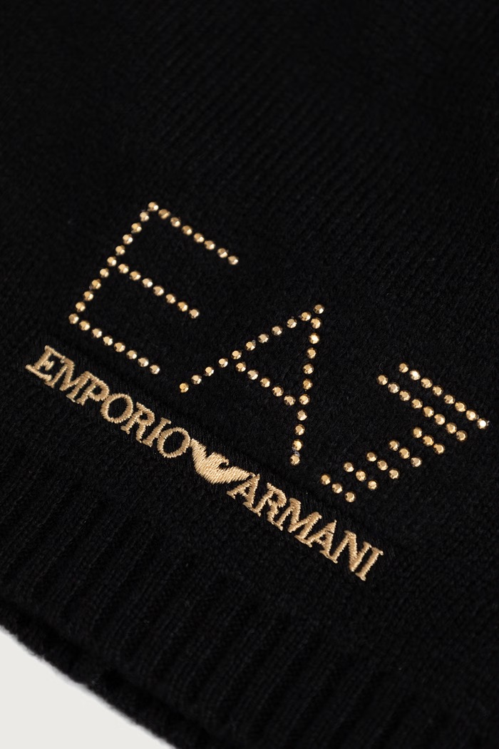 EA7 Emporio Armani Czapka i szalik damskie z wełną AF29561.7W000717
