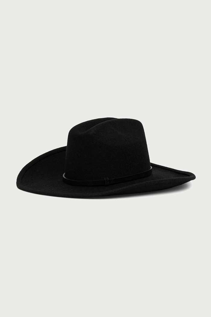 Jean Paul GAULTIER Cowboy kapelusz kowbojski wełniany damski czarny 26.04.W.AC119.W143