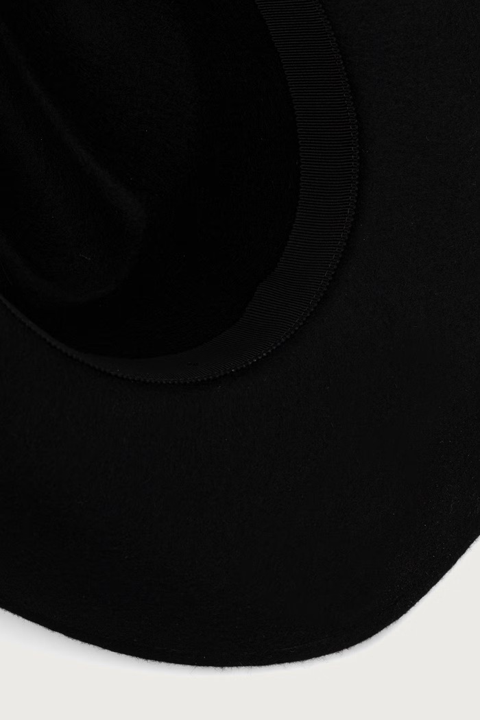 Cowboy kapelusz kowbojski wełniany damski Jean Paul GAULTIER 26.04.W.AC119.W143 czarny