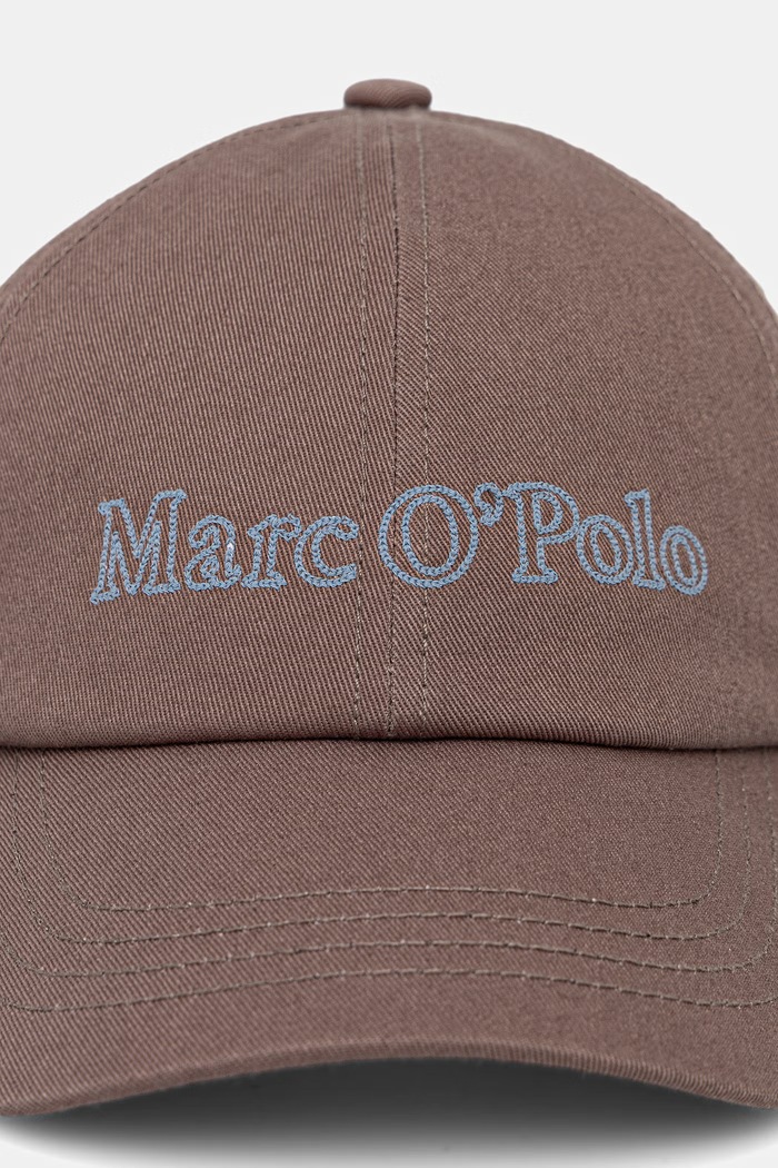 Marc O'Polo czapka z daszkiem bawełniana 5000013458 brązowy AW26