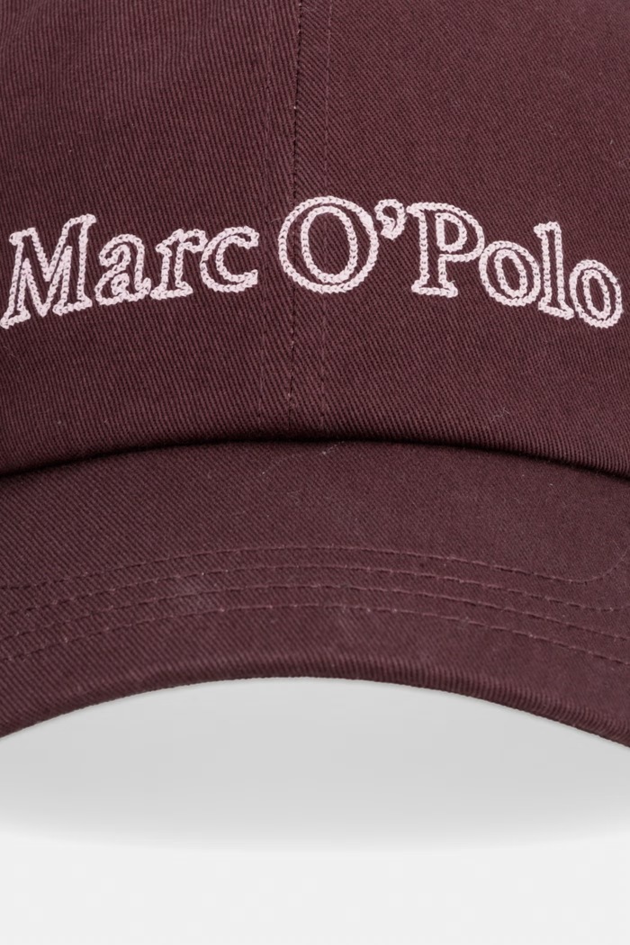 Marc O'Polo czapka z daszkiem bawełniana 5000013458 brązowy AW26