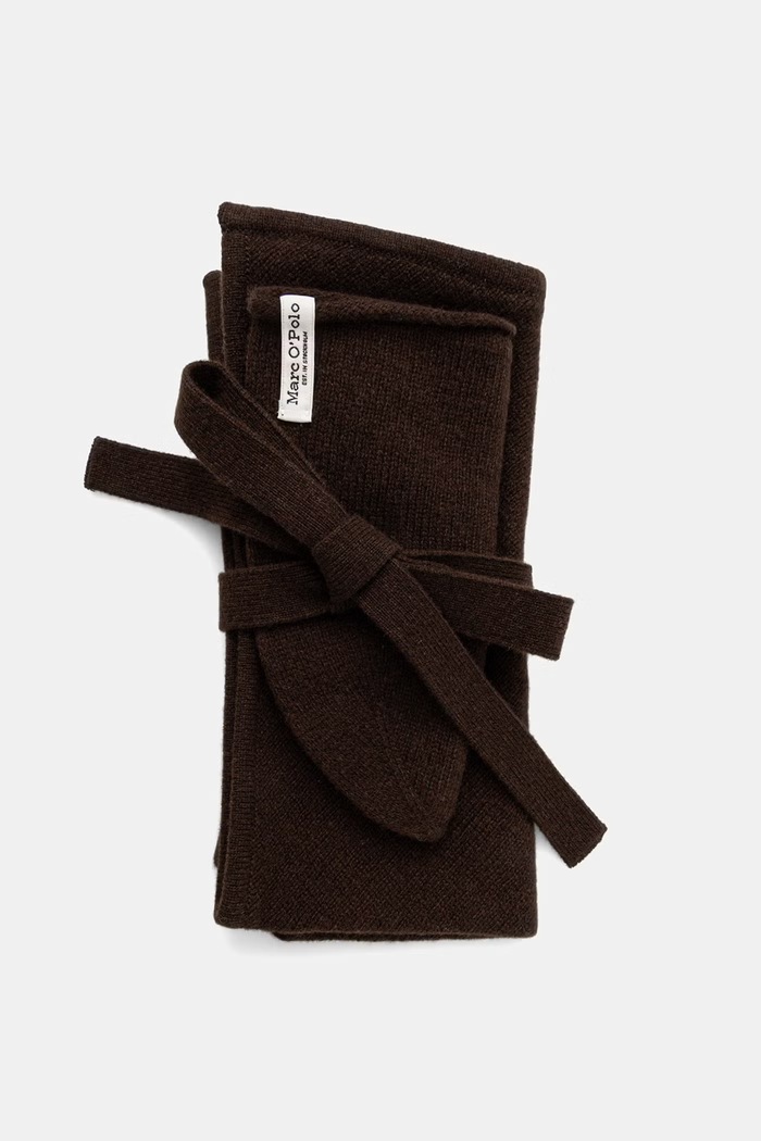 Marc O'Polo komplet damski z wełną 5000012234 brązowy AW26