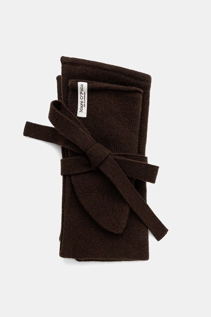 Marc O'Polo komplet damski z wełną 5000012234 brązowy AW26