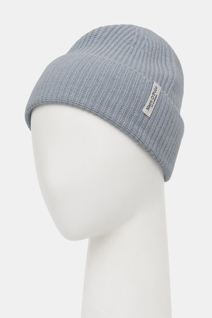 Marc O'Polo czapka damska z wełną 5000012190 niebieski AW26