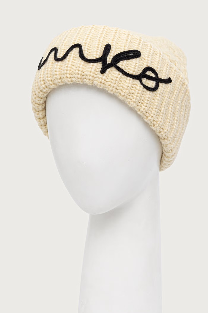 Pinko czapka beanie damska 107258.A3EK żółty AW26
