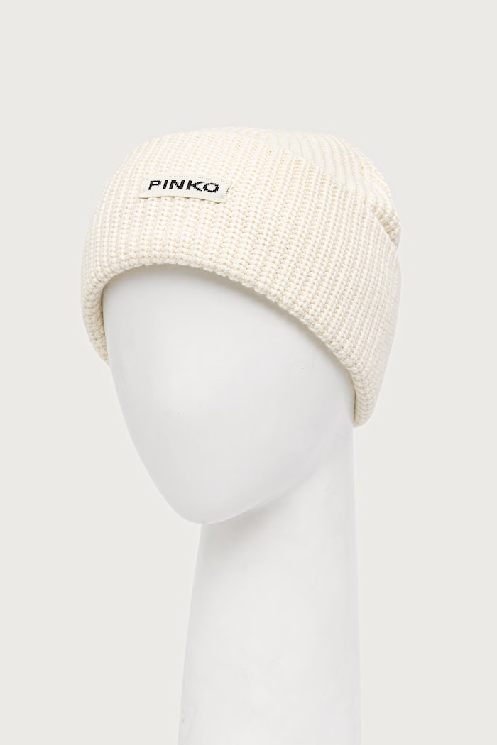 Pinko kapa ženska z dodatkom volne 105993.A3EI bež AW26
