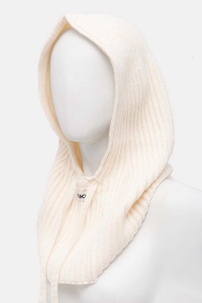 Pinko kapuce dámská s vlnou 104494.A3EY béžová AW26