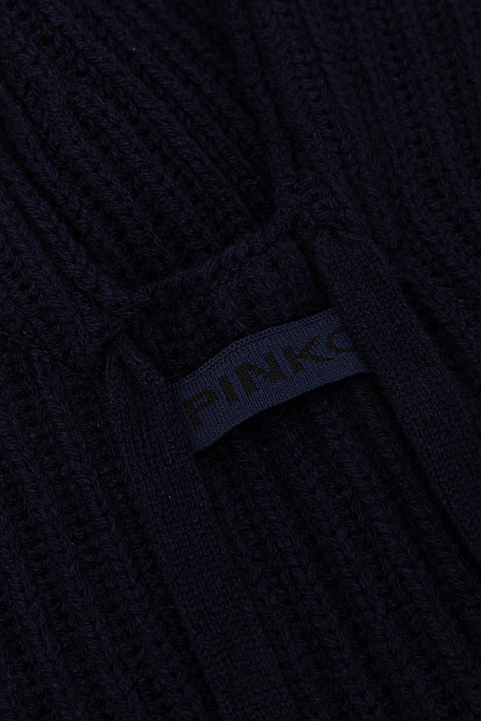Doplňky Pinko kapuce dámská s vlnou 104494.A3EY modrá