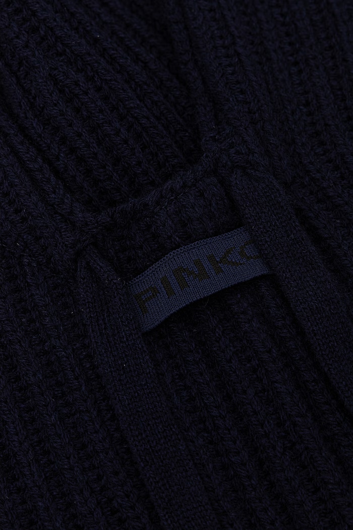 Doplňky Pinko kapuce dámská s vlnou 104494.A3EY modrá