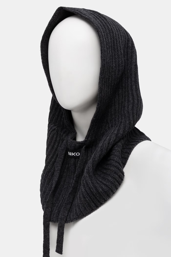 Pinko kapuce dámská s vlnou 104494.A3EY šedá AW26