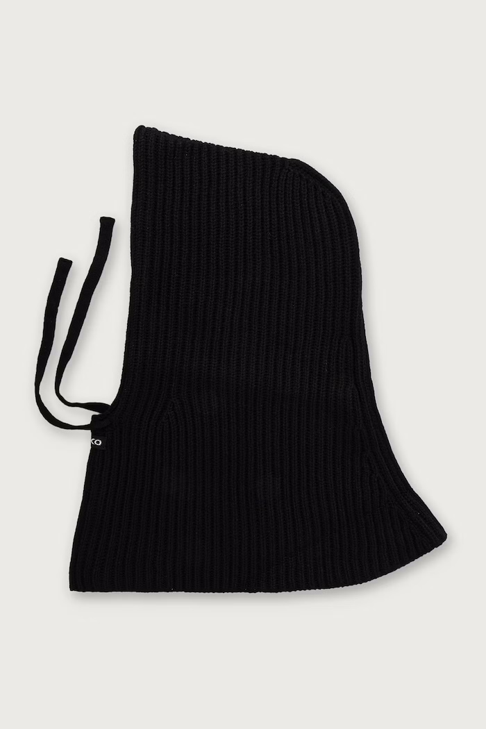 Pinko kaptur damski z wełną czarny 104494.A3EY