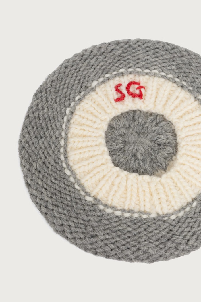 Akcesoria Stine Goya Beret damski wełniany SG.AW26.A084.2497 szary