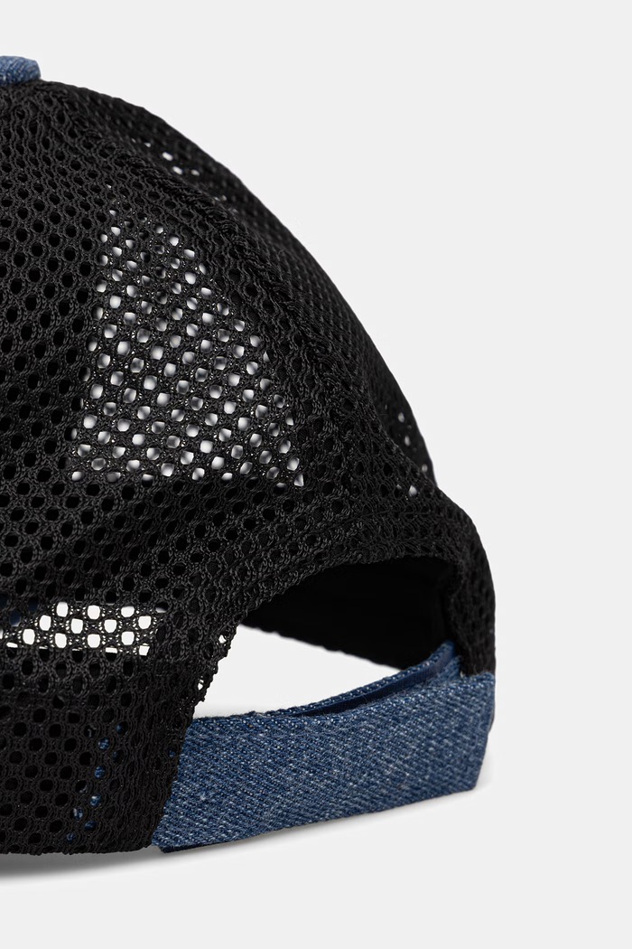 Dodatki Karl Lagerfeld Jeans trucker kapa ženska bombažna B3W33051 modra