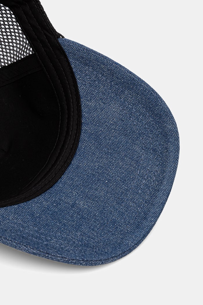 Karl Lagerfeld Jeans trucker kapa ženska bombažna modra B3W33051