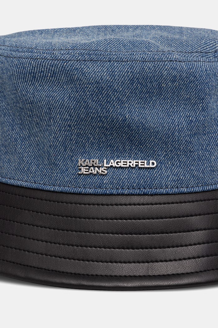 Karl Lagerfeld Jeans Bucket Hat pentru femei denim B3W33052 albastru AW26
