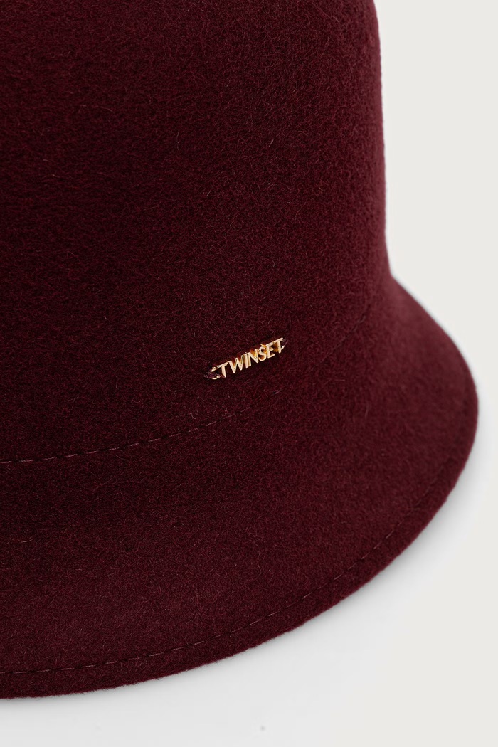 Twinset капела дамска от вълна 262TO5240 бордо AW26