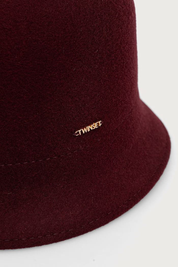 Twinset капела дамска от вълна 262TO5240 бордо AW26