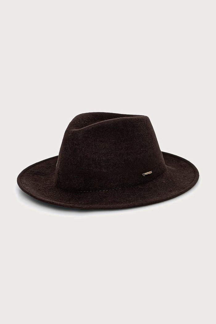 Twinset klobuk ženski volneni rjava 262TA4450
