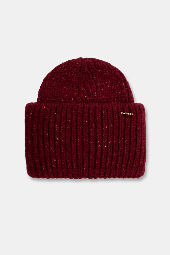 Twinset шапка жіноча бордо 262TA4620