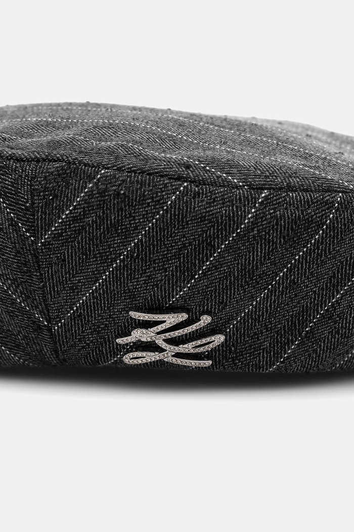 Karl Lagerfeld beretă pentru femei K/AUTOGRAPH B3W33025 gri AW26